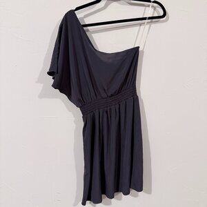 Prevett Francesca’s Collections One Shoulder Dress Size S NWT Black Asymmetrical